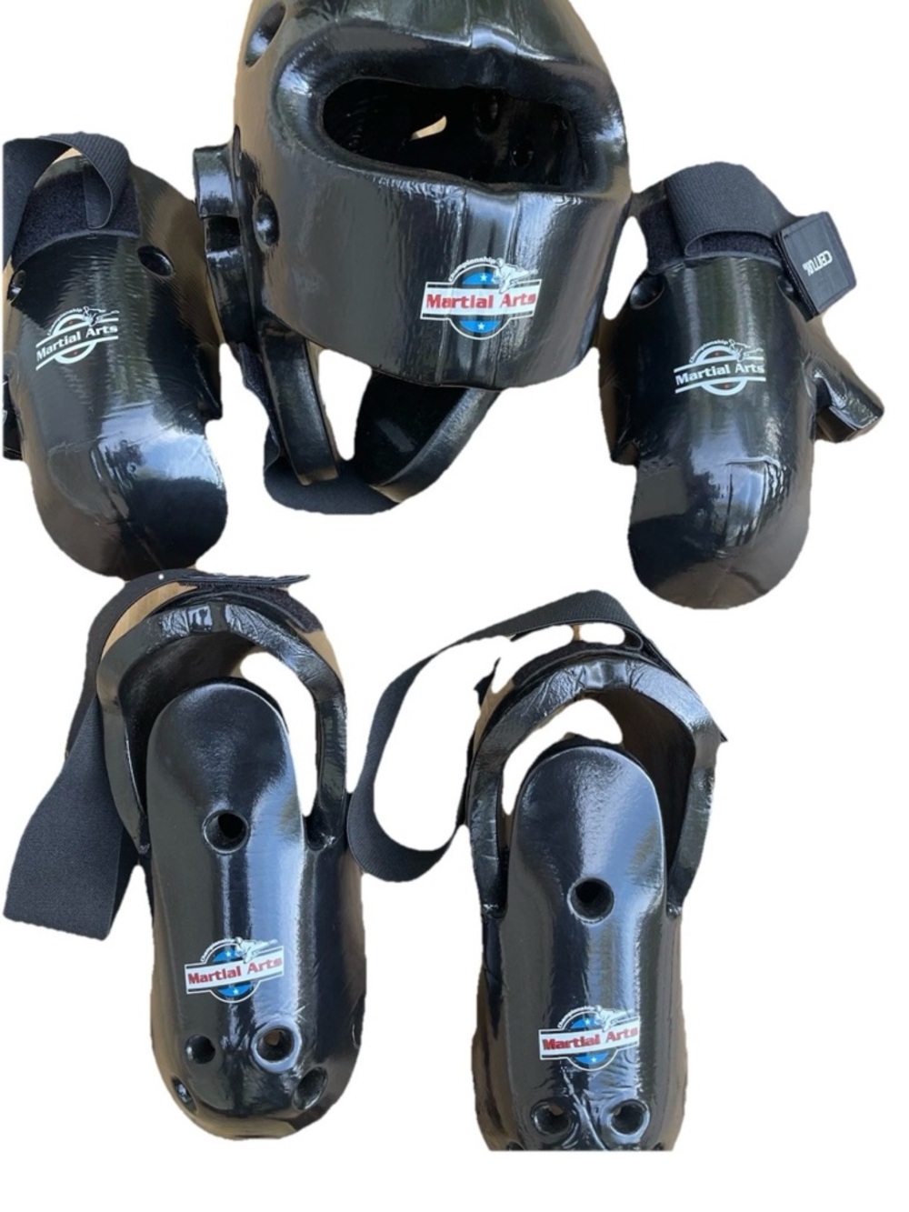 Kids Black Protective Sparring Gear Set